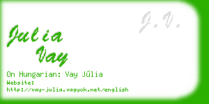 julia vay business card